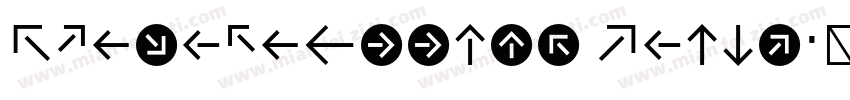 KlavikaArrows Light字体转换